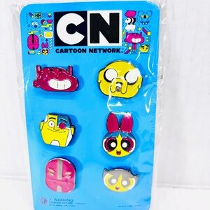 6 Cartoon Network Enamel Pins All New In Original Packaging